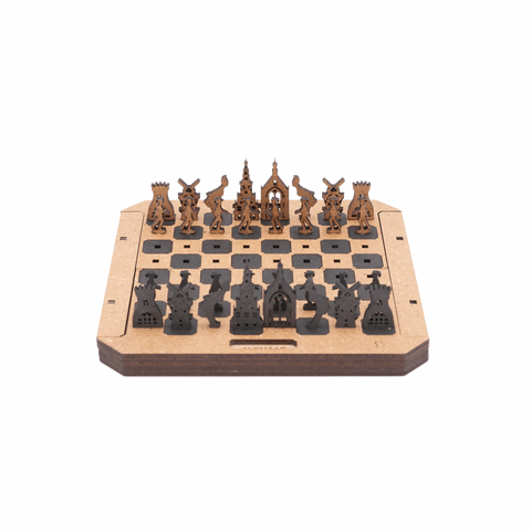 City Chess Game Alkmaar Natural Front