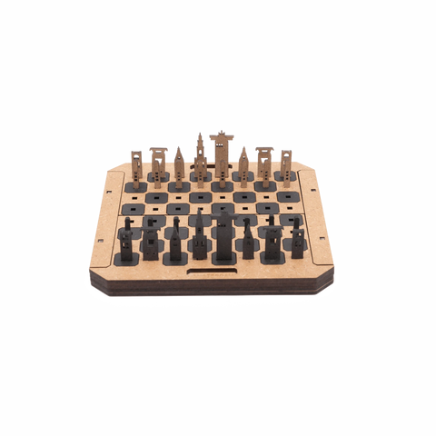 City Chess Game Amsterdam Natural Front