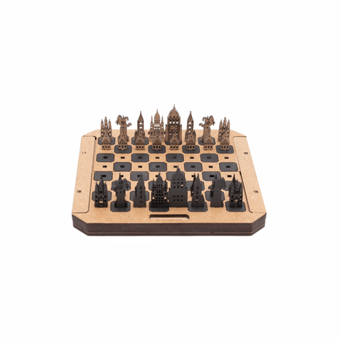 City Chess Game Budapest Natural Front
