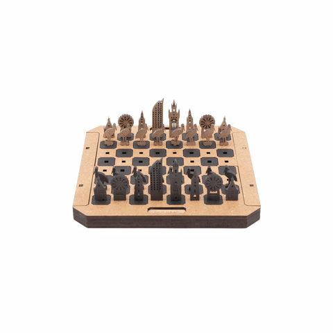 City Chess Game Den Haag Natural Front