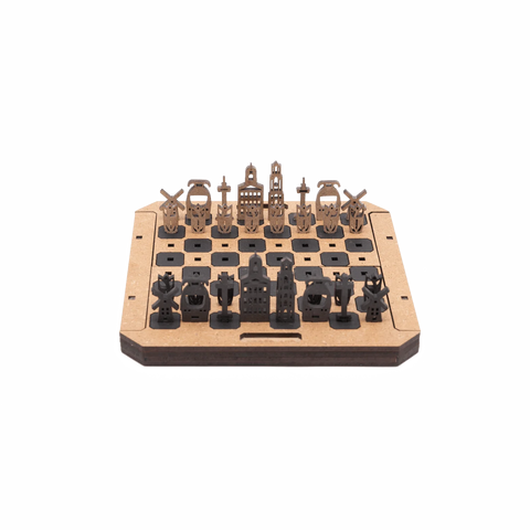City Chess Game Nederland Natural Front