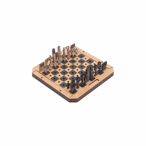 City Chess Game Rotterdam Natural Diagonal