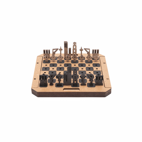 City Chess Game Rotterdam Natural Front