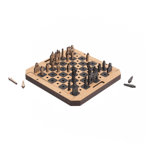 CityChess Game India Natural Diagonal Pieces